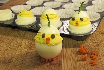 Hatching Chick Deviled Eggs