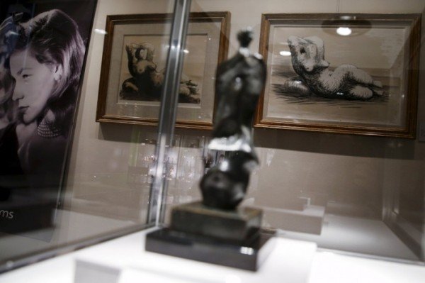 Lauren Bacall art collection auction