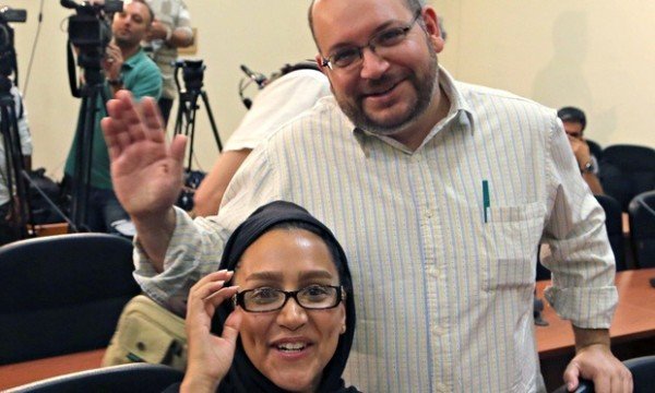Jason Rezaian and wife Yeganeh Salehi Iran trial