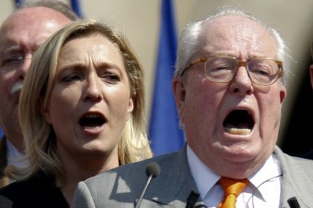 Jean Marie Le Pen and daughter Marine feud