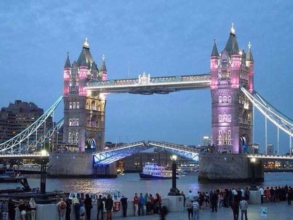 Royal princess pink Tower Bridge