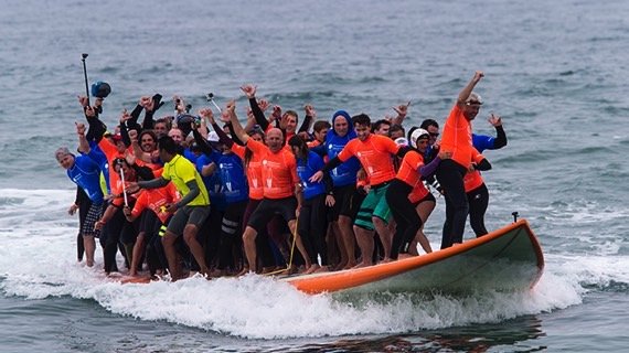 California surfers world record