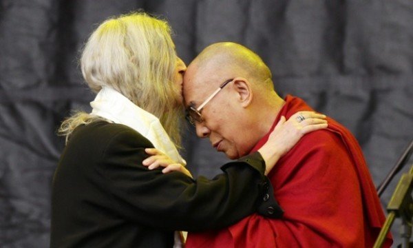 Dalai Lama Joins Patti Smith on Pyramid Stage