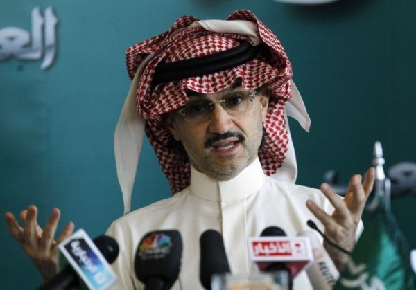 Prince Alwaleed bin Talal of Saudi Arabia donates personal wealth