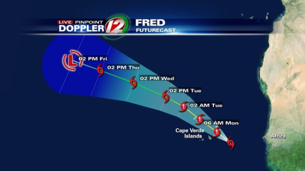 Hurricane Fred Cape Verde 2015