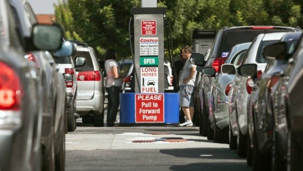 California gasoline consumption