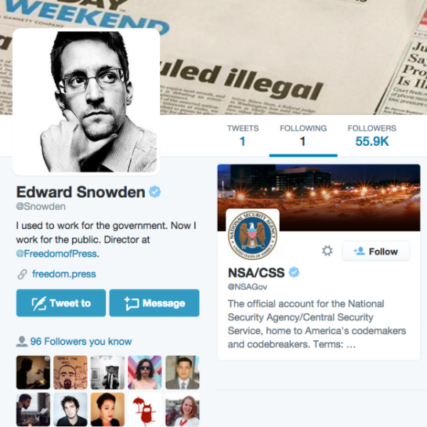 Edward Snowden Twitter account