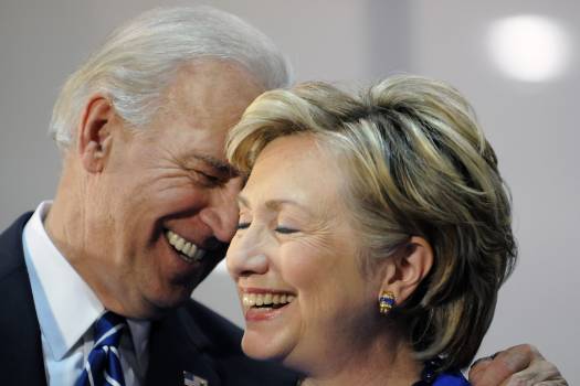 Joe Biden and Hillary Clinton in polls