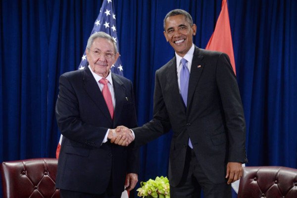 Raul Castro and Barack Obama in New York