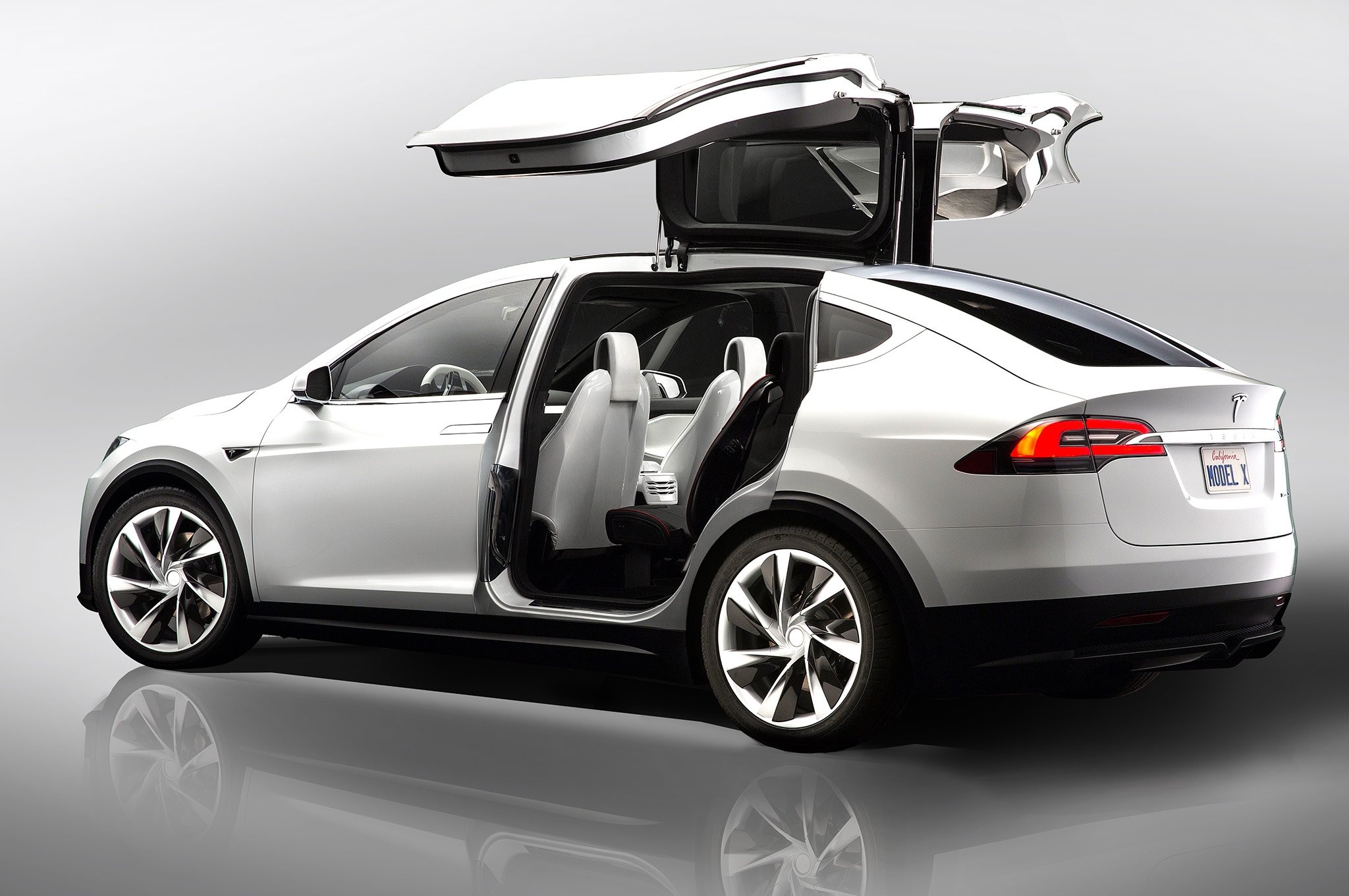 Model X Tesla Launches AllElectric SUV with Falcon Wing Doors