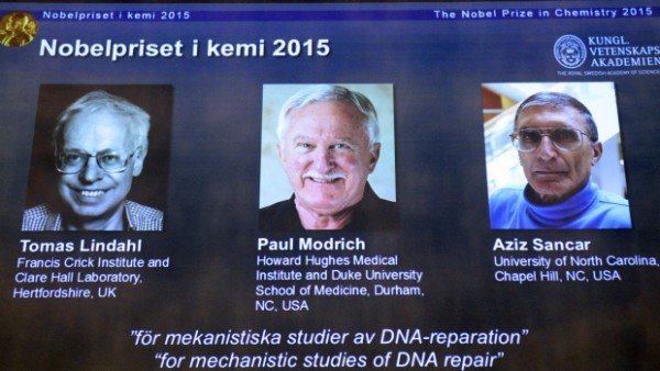 2015 Nobel Prize in Chemistry winners