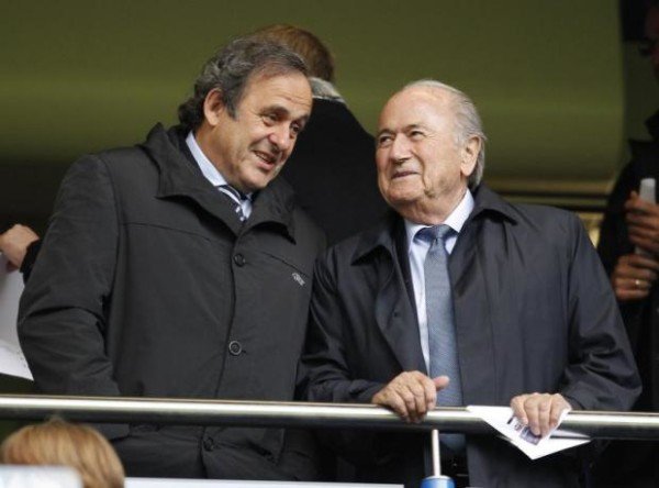 Michel Platini and Sepp Blatter FIFA corruption scandal