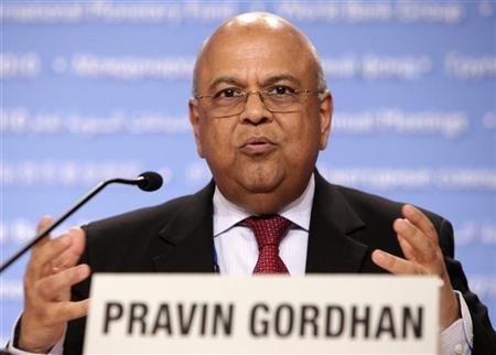 Pravin Gordhan South Africa finance minister