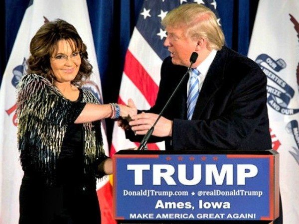 Sarah Palin backs Donald Trump