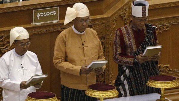 Htin Kyaw sworn in as Myanmar president