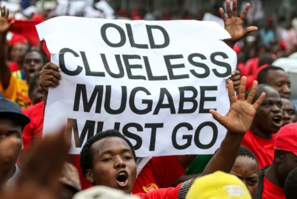 Anti Mugabe protest Zimbabwe