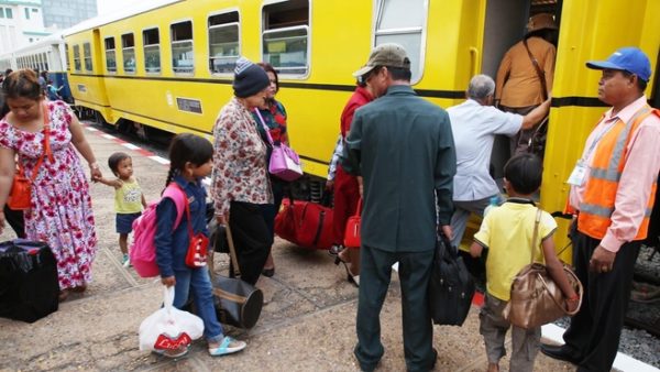 Cambodia train service restarted 2016