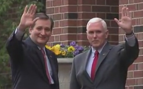Ted Cruz endorsed by Mike Pence