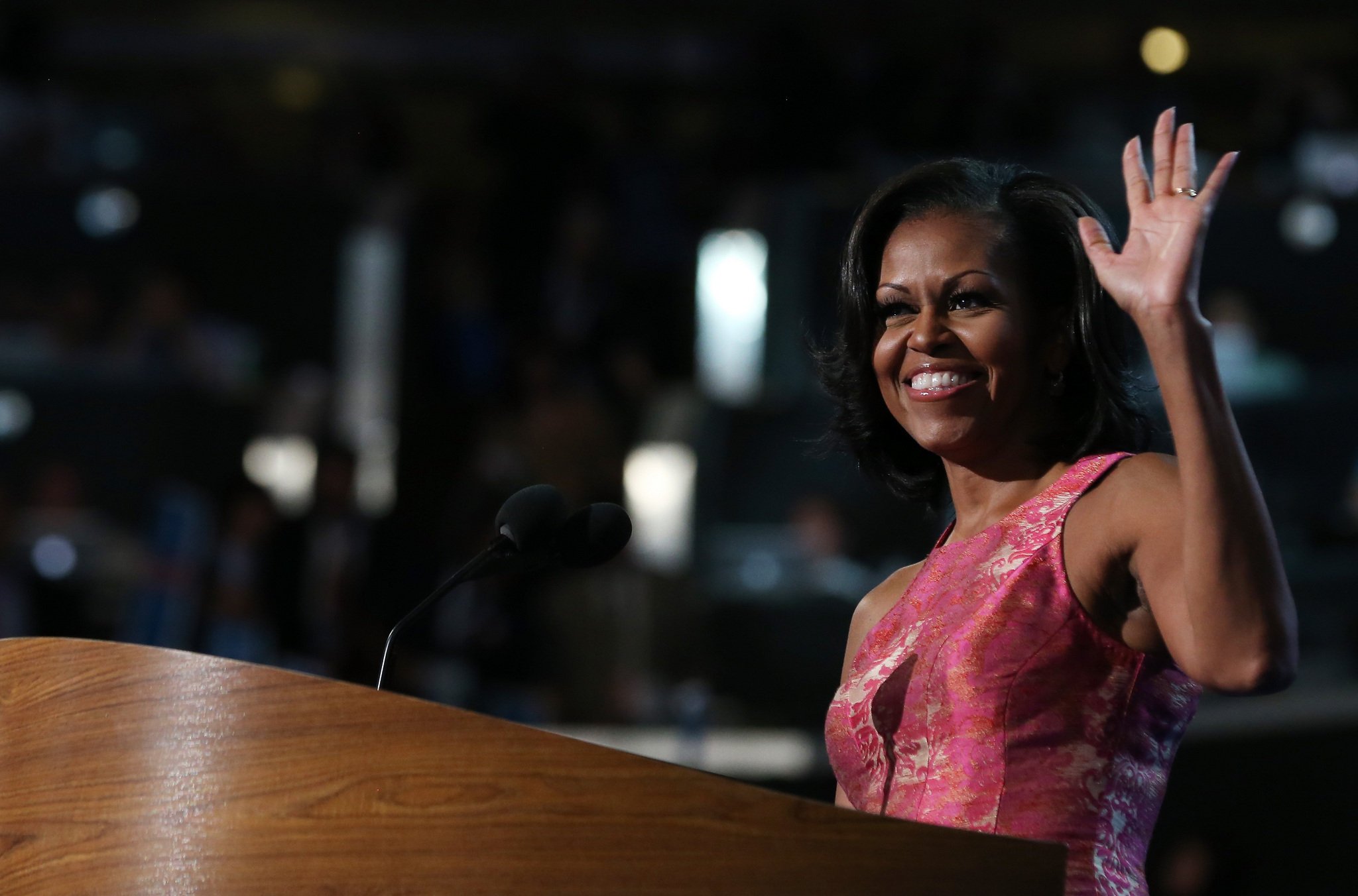 Michelle Obama backs President Barack Obama at Democratic convention in North Carolina2048 x 1352